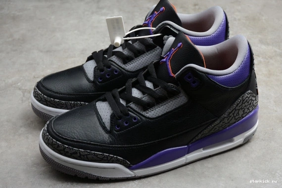 Black 3 Court Air Jordan Purple CT8532-050 CT8532-050 Retro 1103